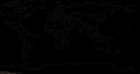 python - Creating an ASCII art world map - Stack Overflow