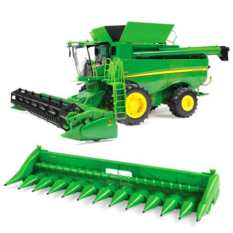 John Deere 1:16 Big Farm S690 Toy Combine Harvester w/Corn/Grain Heads 65cm 3+ | eBay