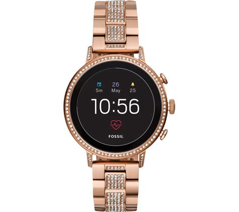 Buy FOSSIL Venture FTW6011 Smartwatch - Rose Gold, Stainless Steel Strap | Free Delivery | Currys