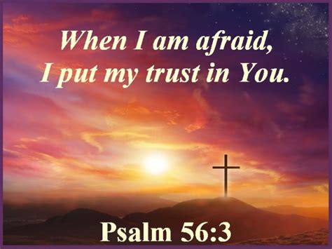 WHEN I AM AFRAID I WILL PUT MY TRUST IN YOU – Psalm 56:3 | Mission ...