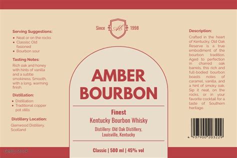 Copy of Bourbon bottle label template | PosterMyWall