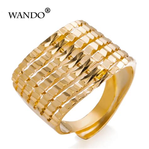 Wando New Ethiopian Wedding Ring for Women Gold Color Ring Eritrea ...