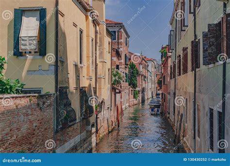 Venetian Houses and Canal in Venice, Italy Stock Photo - Image of town, architecture: 130430252