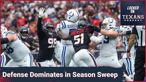 Texans Sweep Colts with Dominant Defense with 5 Sacks, Offensive ...