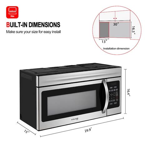 Gasland Chef 1.6-cu ft 1000-Watt Over-the-Range Microwave (Stainless Steel) in the Over-the ...