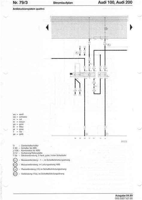 Audi 500Se Wiring-Diagram Wiring 1990 Audi 100 Wiring 1990 Audi 100 - Complete Wiring Schemas