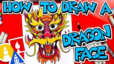 How To Draw A Chinese Dragon Face - YouTube