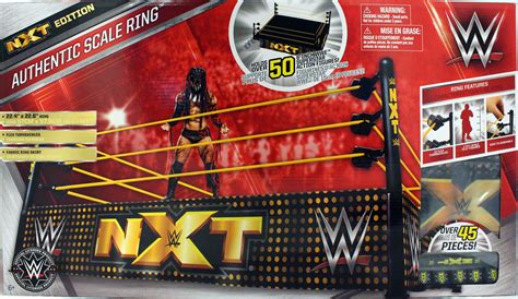 WWE NXT Authentic Scale Ring - Toy Wrestling Action Figure Ring Playset