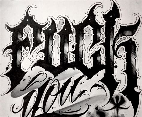 Pin by Nefarious on Lettering | Tattoo lettering, Chicano tattoos lettering, Tattoo lettering styles