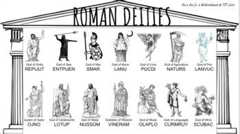 Roman Gods & Goddesses Deities - Interactive Distance Learning - Scrambler