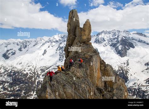 Via Ferrata in Switzerland Stock Photo - Alamy