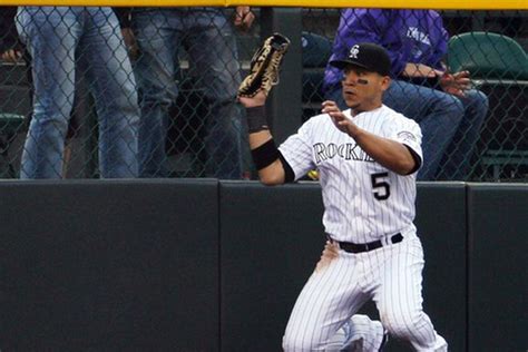 Carlos Gonzalez, Rockies, let Tulo know they've got this in sweep of ...