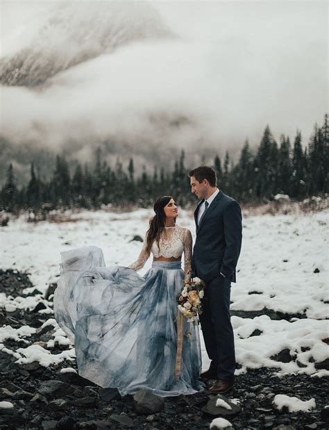 A Winter Elopement in an Ice Cave! | Green Wedding Shoes