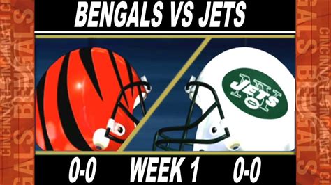 Bengals vs Jets Week 1 ESPN NFL 2K5 - YouTube