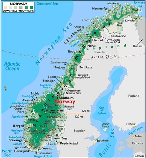 Map of Norway | Norway map, Norway, Norway travel