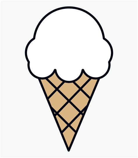 Vanilla Ice Cream Cone Clip Art, HD Png Download - kindpng