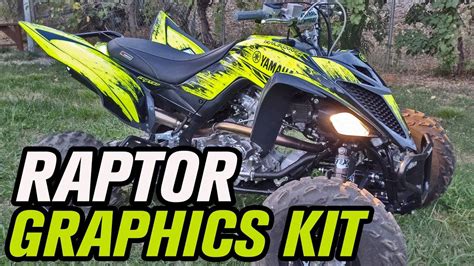 Yamaha Raptor 700 Graphics Wrap Decal Kit by Rival MX - YouTube