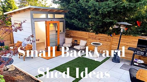 Small Backyard Shed Ideas (complete transformation) - YouTube