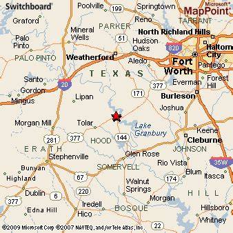 Granbury, Texas Area Map & More