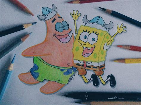 Happy Leif Erikson Day (Spongebob and Patrick) by anjhann on DeviantArt