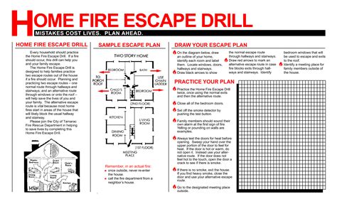 How to Conduct Home Fire Drills and a Printable Drill Template