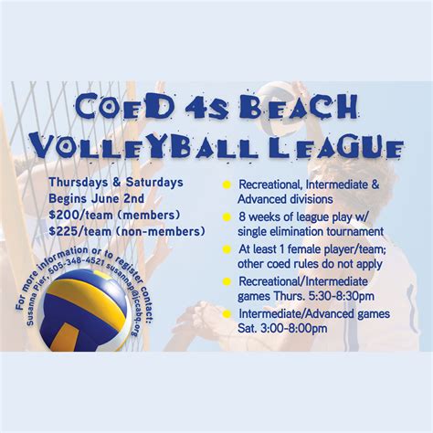 Fundraising organizations — Coed 4's Beach Volleyball League - JCC — Race Roster — Registration ...