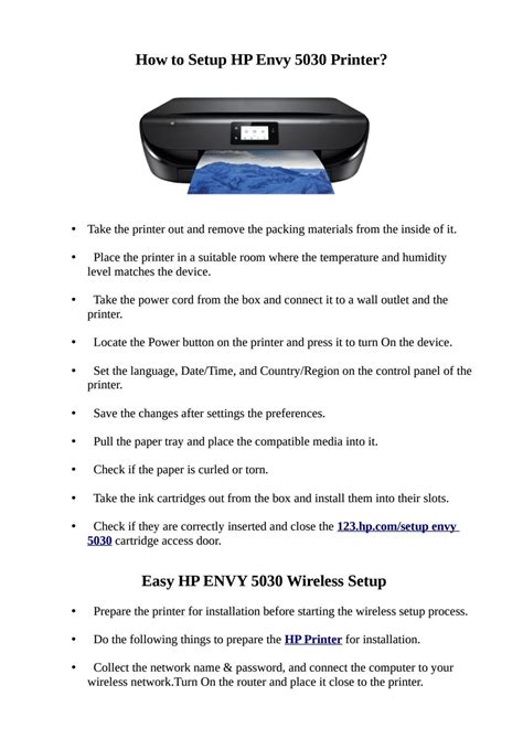 How to Setup HP Envy 5030 Printer? by Jack Leach - Issuu