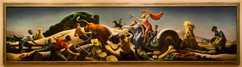 Threshing Wheat, 1939 - Thomas Hart Benton - WikiArt.org