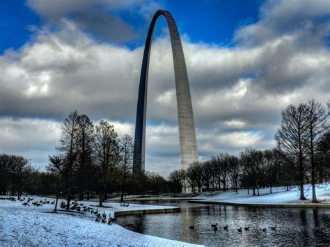 St. Louis - Winter at the Arch 011 Photograph by Lance Vaughn - Fine Art America