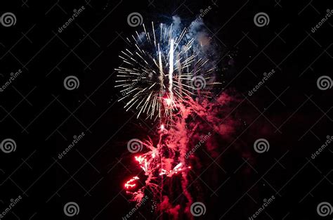 Fireworks in Red, White, and Blue Stock Image - Image of independence, display: 146977577