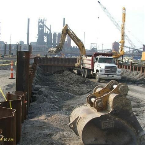 Complex Wharf Construction Near Operating Facility - Kokosing