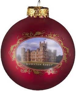 Downton Abbey Castle Glass Ball Christmas Ornament