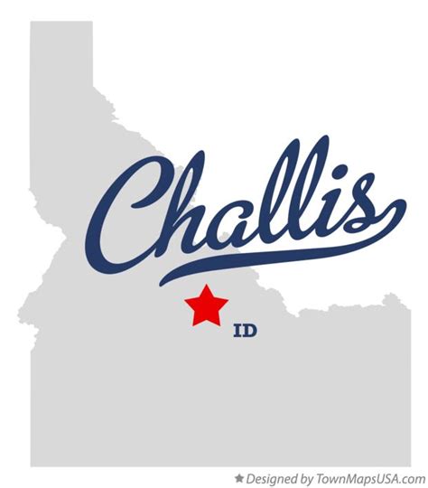 Map of Challis, ID, Idaho