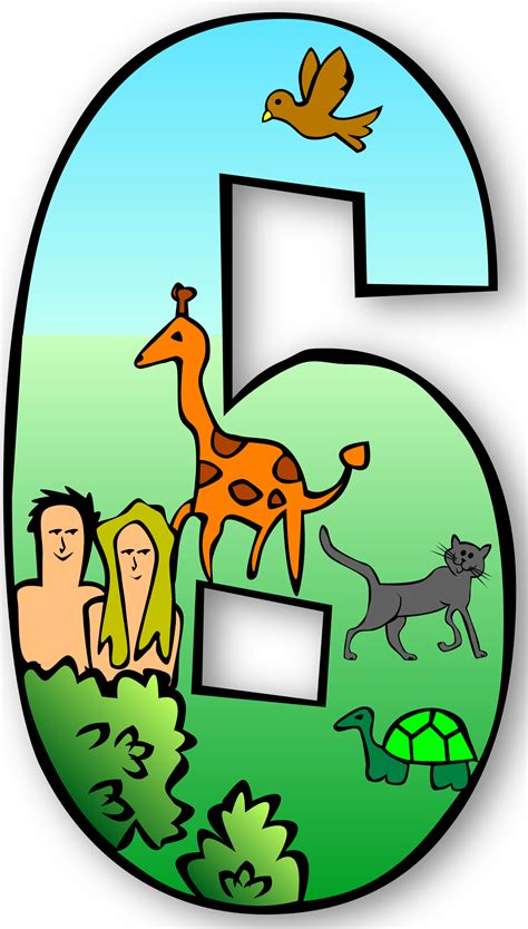 Clipart - Creation Days Numbers