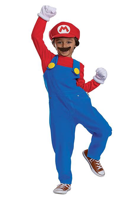 Kid's Super Mario Bros Premium Mario Costume