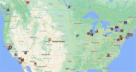 AHL Teams Map with logos | AHL Teams Location - FTS DLS KITS