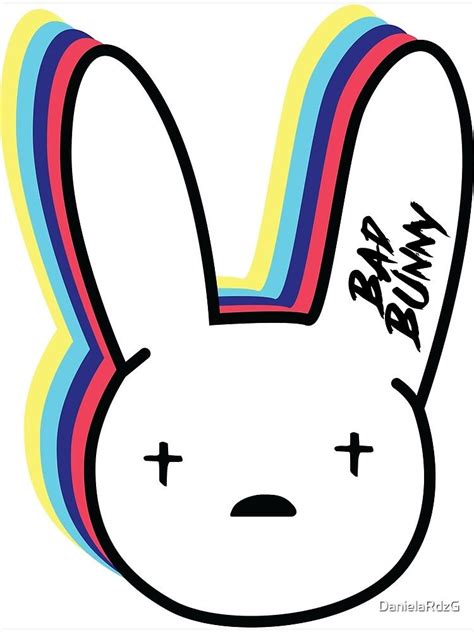 Póster ''Bad Bunny Logo' de DanielaRdzG | Bunny painting, Bunny logo, Bunny poster