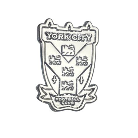 Silver Crest Pin Badge | York City Football Club
