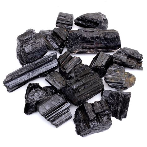 Black Tourmaline Crystals Bulk (1/2 lb or 1 lb), Includes: (1) 3” Sele – Dancing Bear's Rocks ...