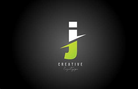 J white and green letter logo alphabet icon design for business and company 3683540 Vector Art ...