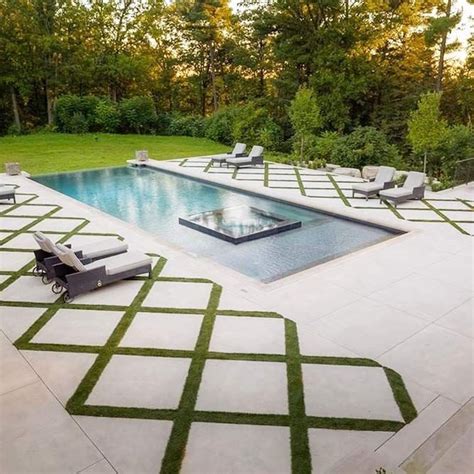 Awesome 31 Cool Pool Deck Design Ideas For Your Backyard in 2020 | Concrete backyard, Wooden ...