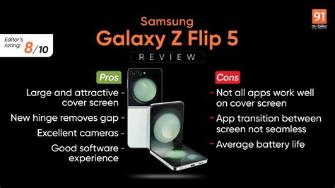 Samsung Galaxy Z Flip5 Review - Pros and cons, Verdict | 91Mobiles