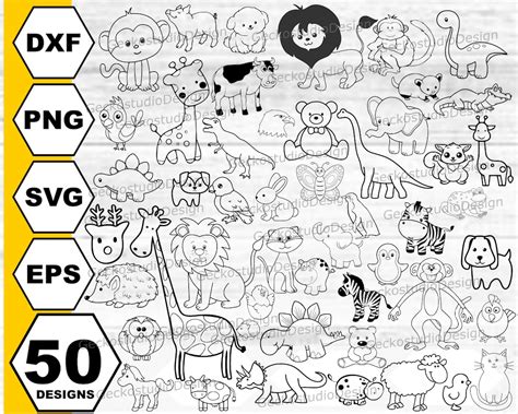 Animal Svg. Animal Silhouette. Animal Svg Bundle. Animal Clipart ...