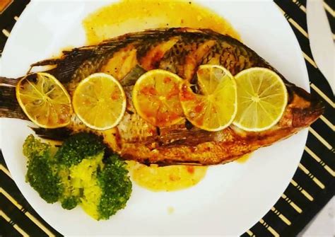 Baked fish whole / Tilapia Recipe by isuru - Cookpad