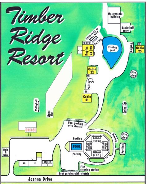 Timber Ridge Resort map of property, Perry, MO