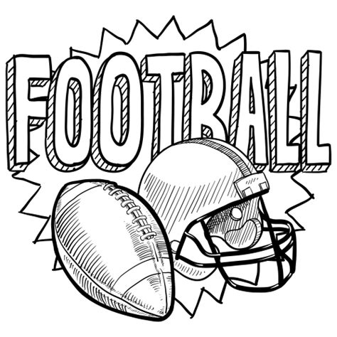 Football Coloring Page - KidsPressMagazine.com