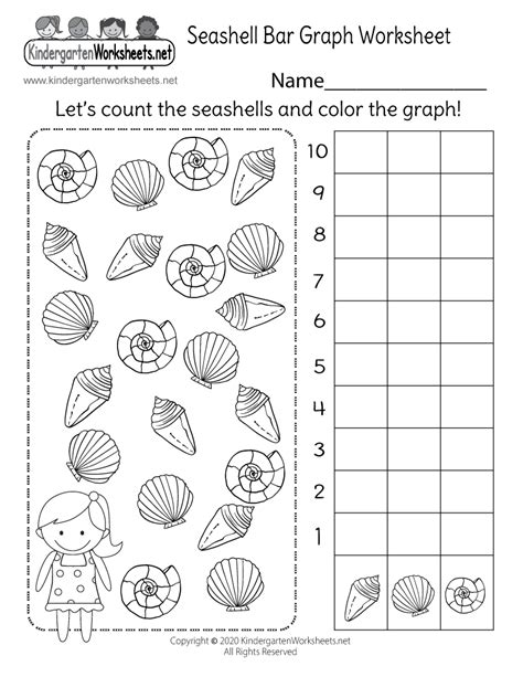 Seashell Bar Graph Worksheet - Free Printable, Digital, & PDF