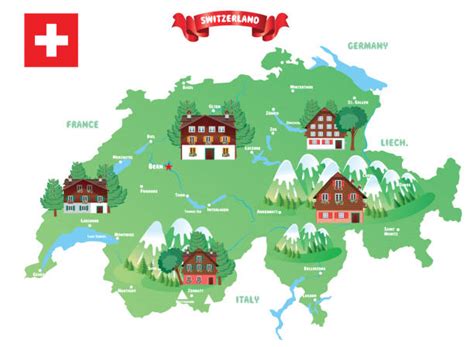 150+ Cartoon Map Of Switzerland Stock Photos, Pictures & Royalty-Free Images - iStock