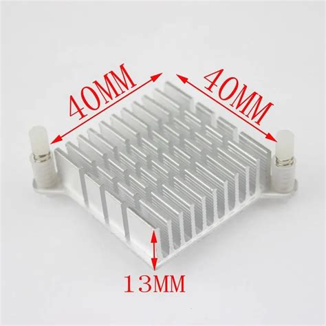 10 pcs Silver Aluminum 40x40x13mm PC North Bridge Chipset Cooler ...