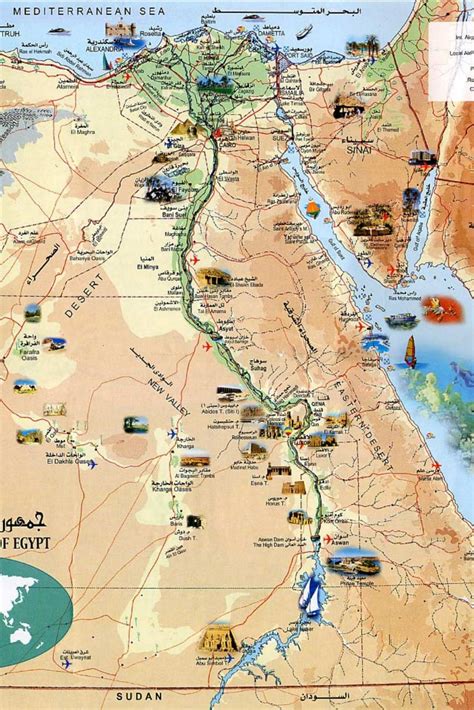 Египет достопримечательности на карте - фото